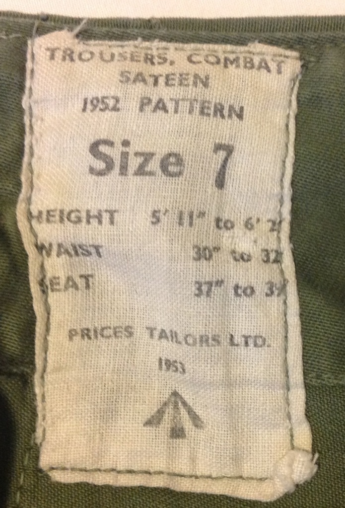 1952 Pattern Sateen Trousers – Tales from the Supply Depot