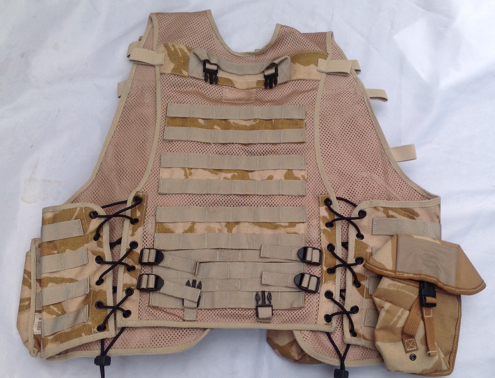 British Disruptive Pattern Material EM8 MOLLE 3x Pod Pouch for Tactical Vest 