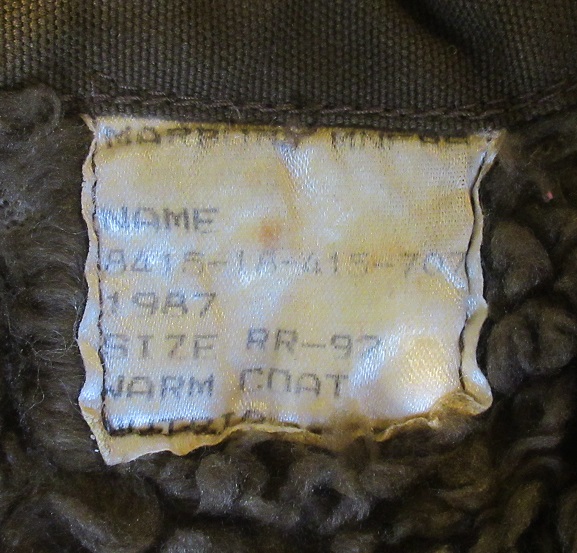 SADF Warm Coat – Tales from the Supply Depot